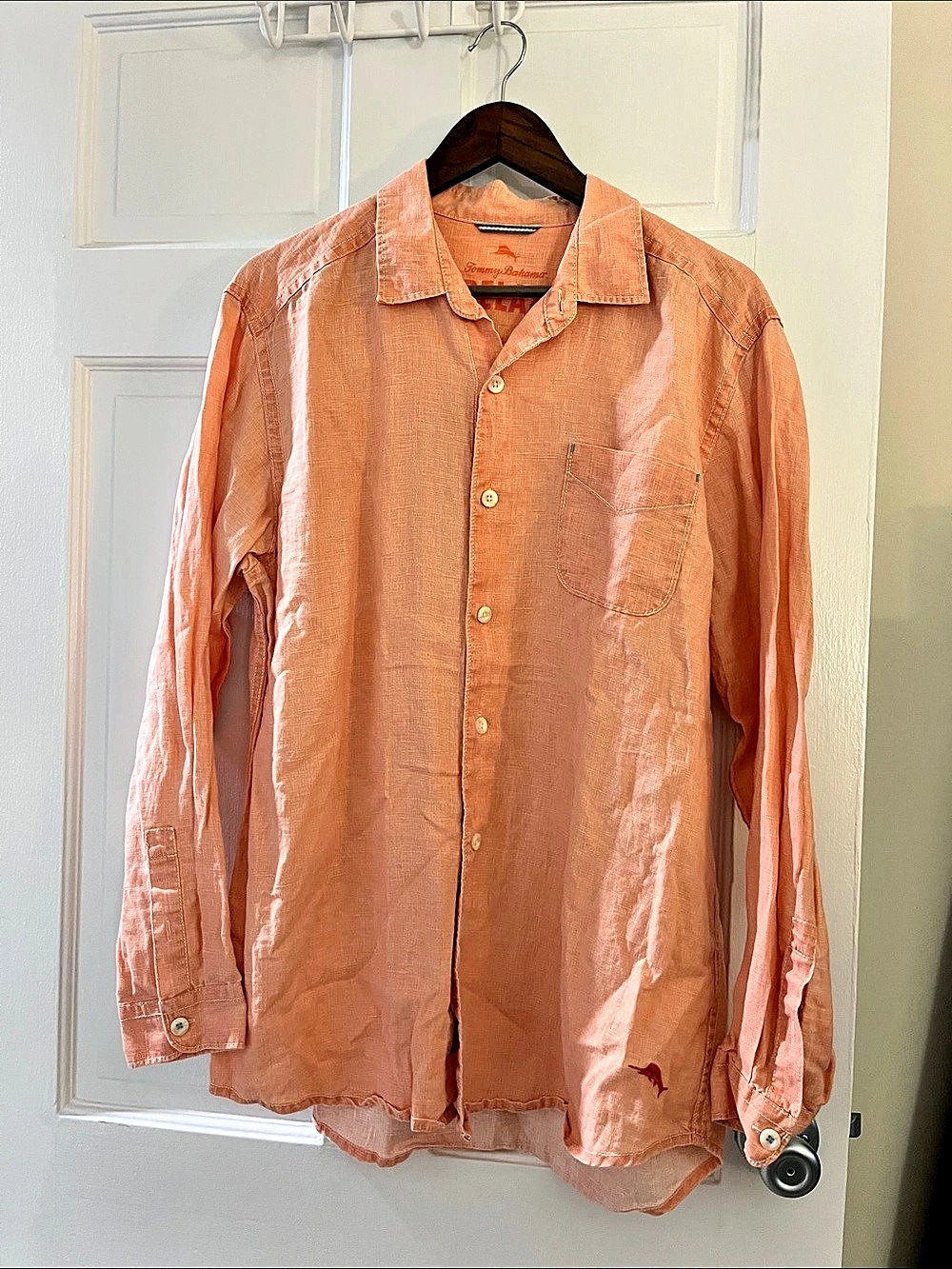 Tommy Bahama Relax Linen Button Down Shirt Size Large